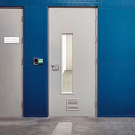 metal doors with ventilation